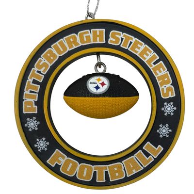 Pittsburgh Steelers Floating Football Ornament Pittsburgh Steelers Floating Football Ornament