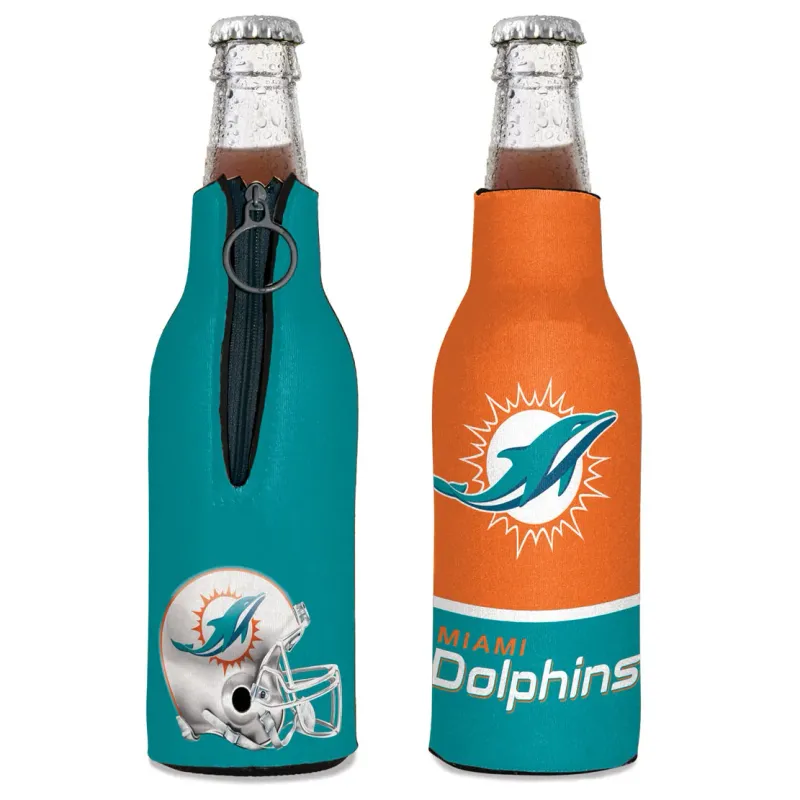 Miami Dolphins 12 Ounce Bottle Cooler Miami Dolphins 12 Ounce Bottle Cooler
