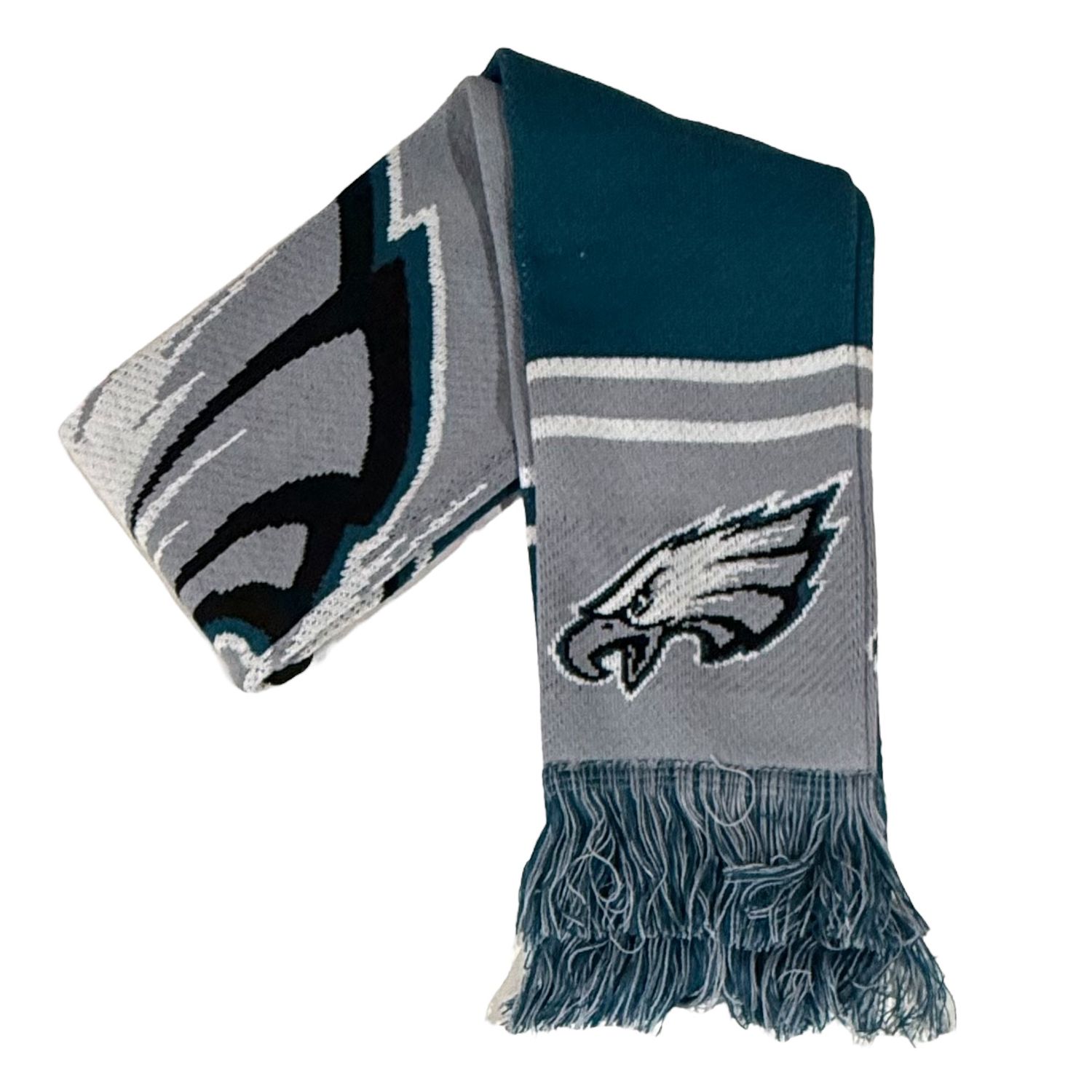 Philadelphia Eagles Cropped Big Logo Adult Knit Scarf Philadelphia Eagles Cropped Big Logo Adult Knit Scarf
