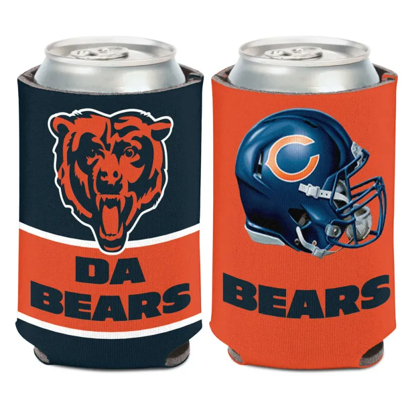 Chicago Bears Da Bears 12 Ounce Can Cooler Koozie Chicago Bears Da Bears 12 Ounce Can Cooler Koozie