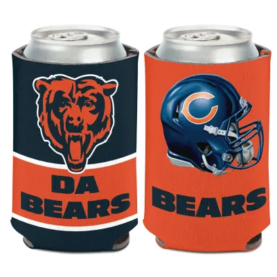 Chicago Bears Da Bears 12 Ounce Can Cooler Koozie Chicago Bears Da Bears 12 Ounce Can Cooler Koozie
