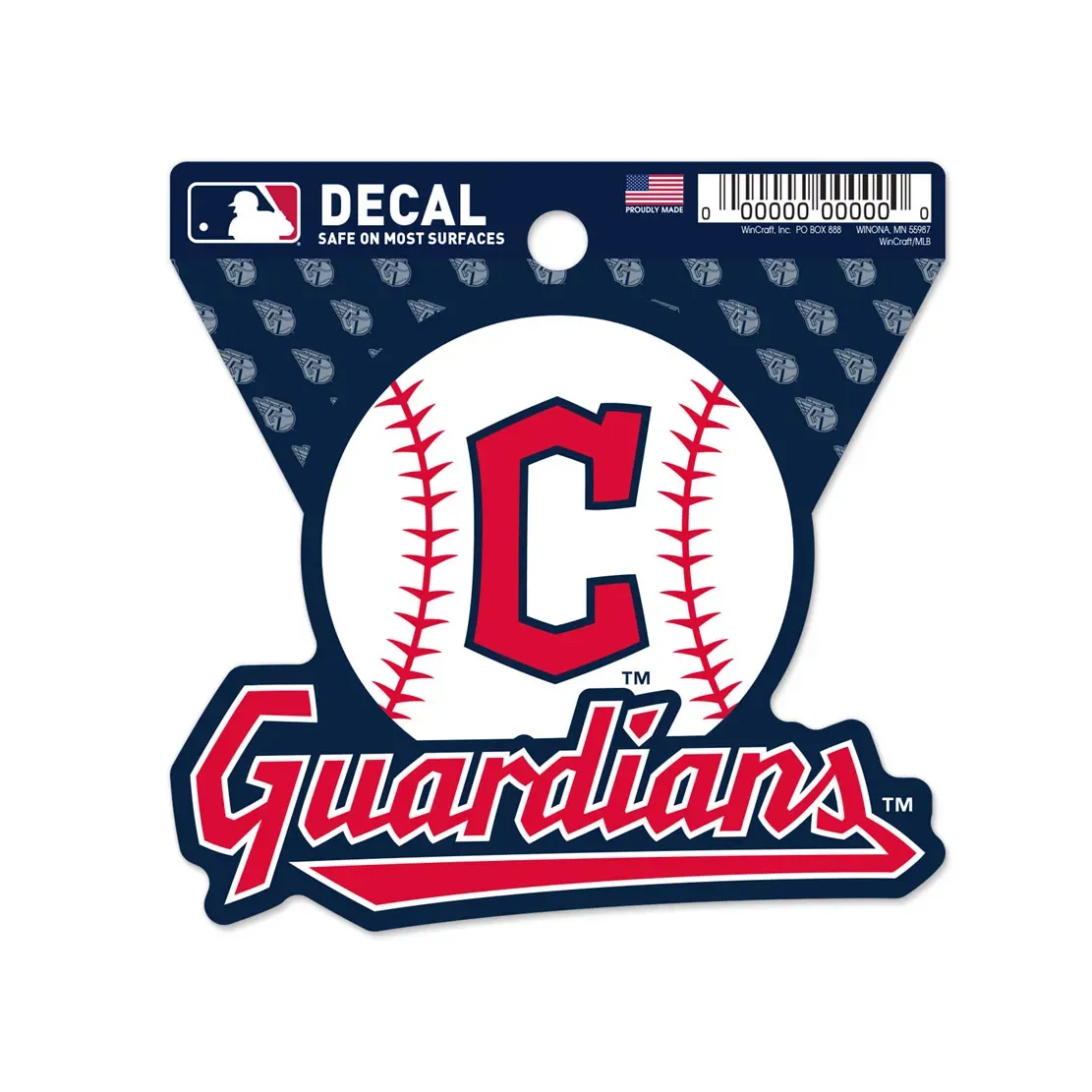 Cleveland Guardians Baseball 3 Cleveland Guardians Baseball 3" x 3" Decal