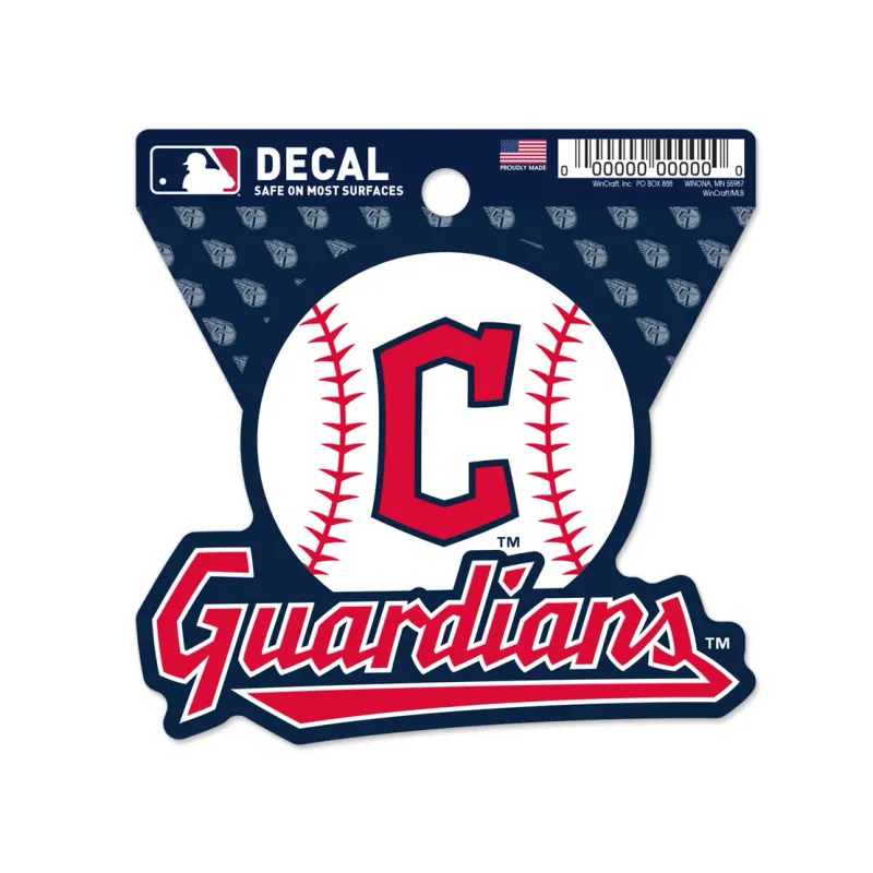 Cleveland Guardians Baseball 3 Cleveland Guardians Baseball 3" x 3" Decal
