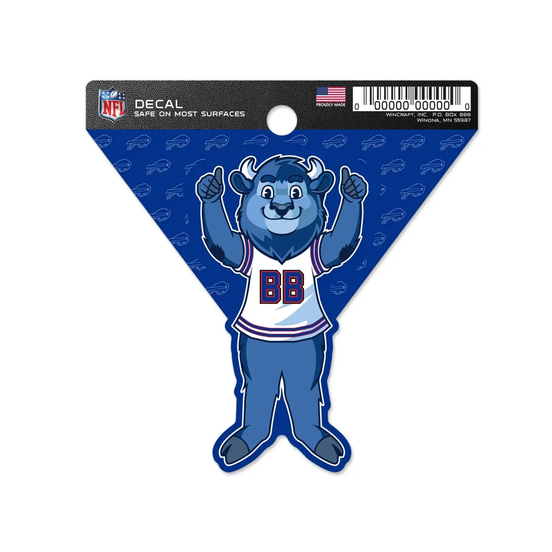 Buffalo Bills Mascot 3 Buffalo Bills Mascot 3" x 3" Decal