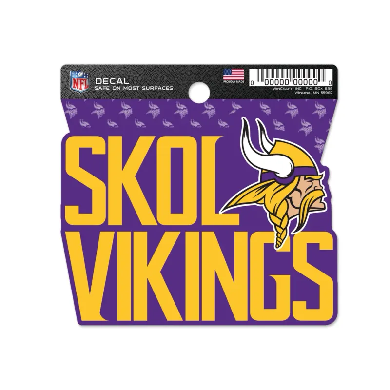 Minnesota Vikings Slogan 3 Minnesota Vikings Slogan 3" x 3" Decal