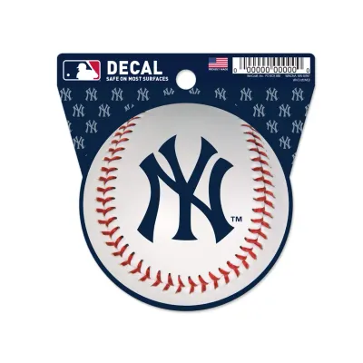 New York Yankees Round 3" x 3" Decal