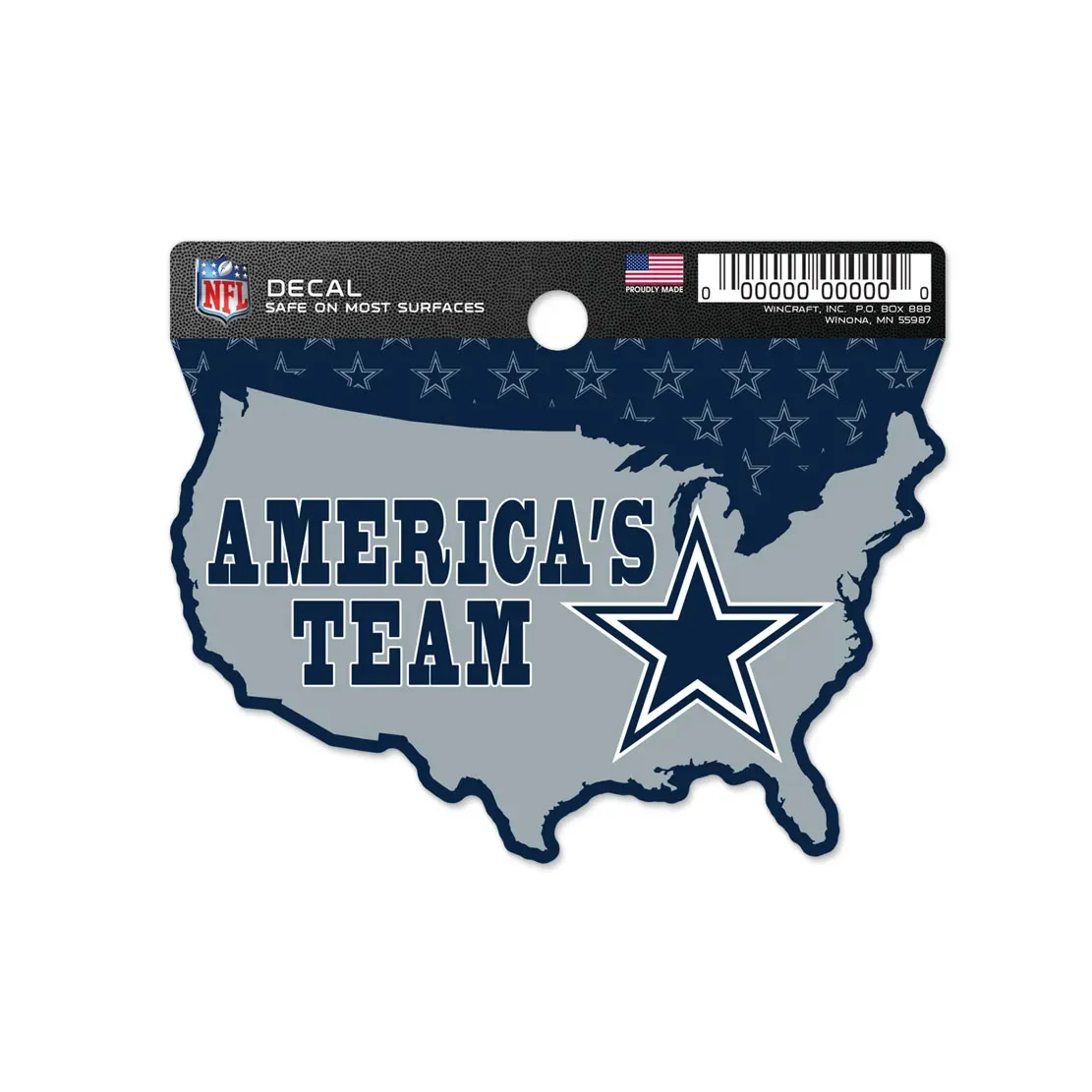 Dallas Cowboys America's Team  3 Dallas Cowboys America's Team  3" x 3" Decal