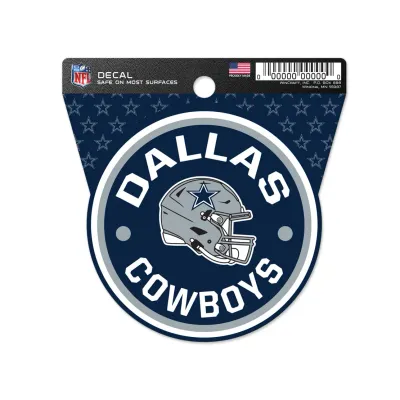 Dallas Cowboys Round 3" x 3" Decal