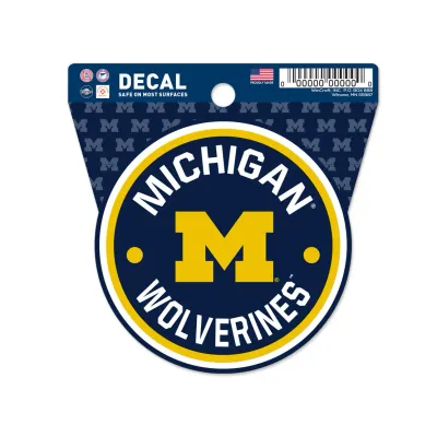 Michigan Wolverines Round 3 Michigan Wolverines Round 3" x 3" Decal