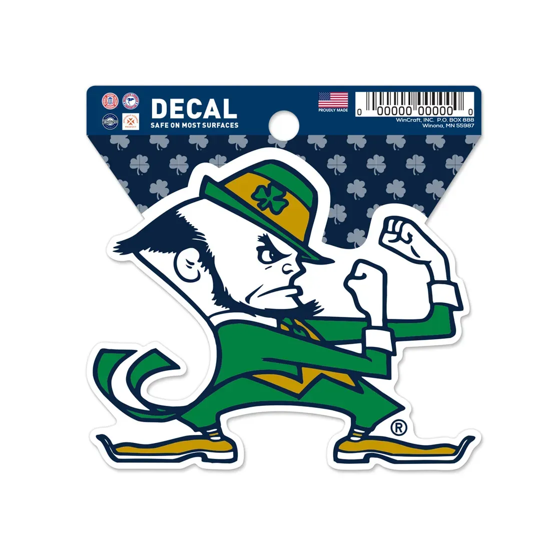Notre Dame Fighting Irish Mascot 3 Notre Dame Fighting Irish Mascot 3" x 3" Decal