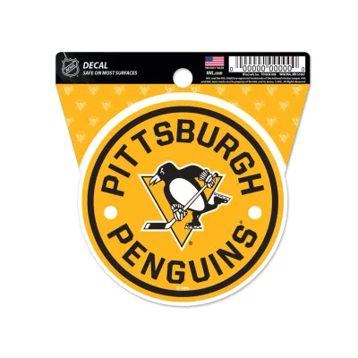 Pittsburgh Penguins Round 3" x 3" Decal