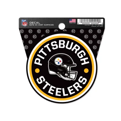 Pittsburgh Steelers Round 3" x 3" Decal
