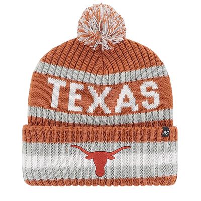 Texas Longhorns Men’s Orange 47 Bering Cuffed Pom Knit Hat