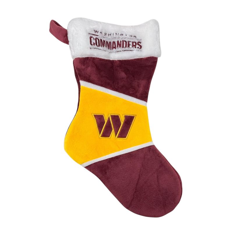Washington Commanders Color Block Christmas Stocking Washington Commanders Color Block Christmas Stocking