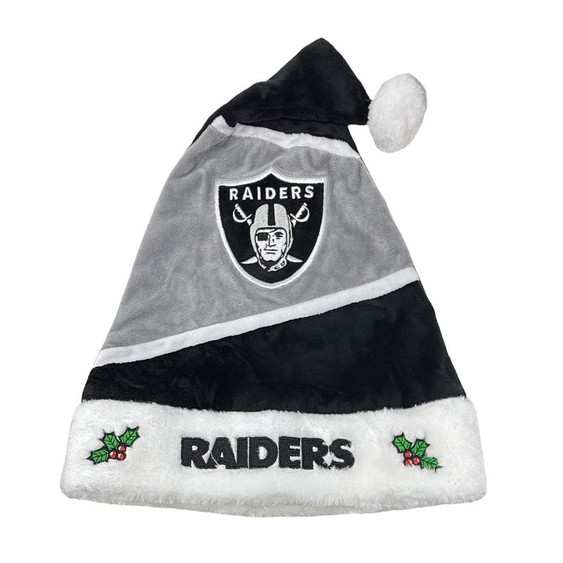 Las Vegas Raiders Santa Hat
