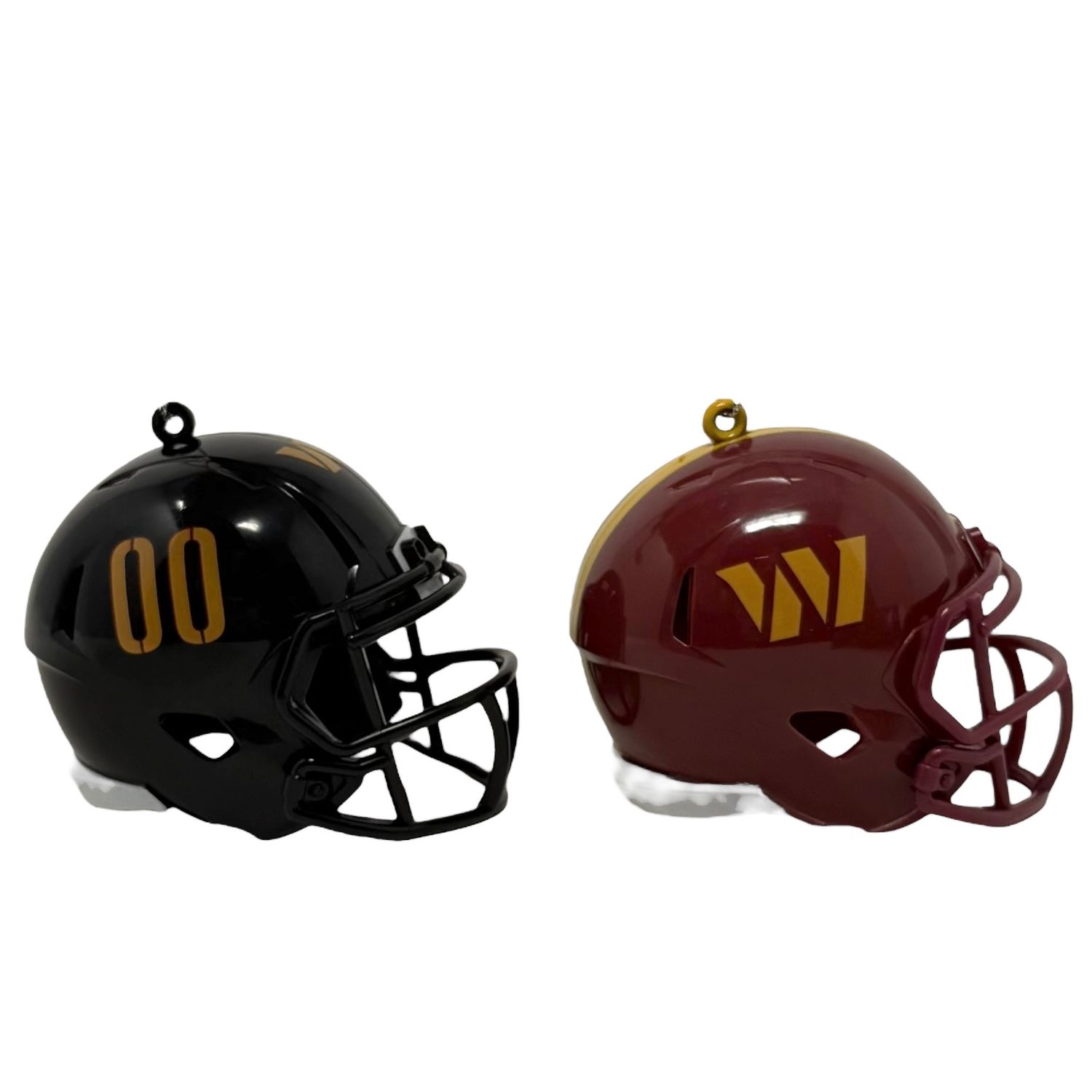 Washington Commanders Team Helmet Christmas Ornament Set Washington Commanders Team Helmet Christmas Ornament Set