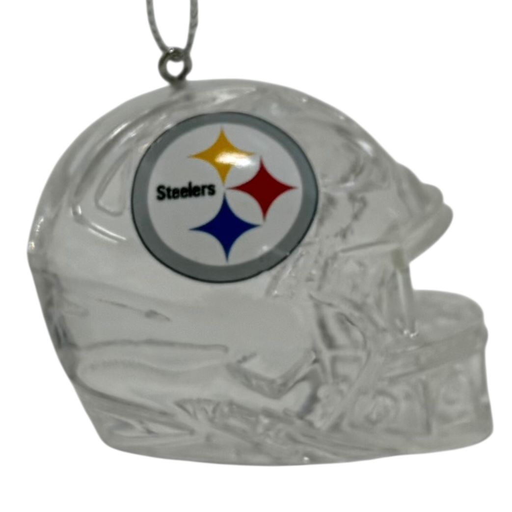 Pittsburgh Steelers Team Helmet Resin Frozen Ornament