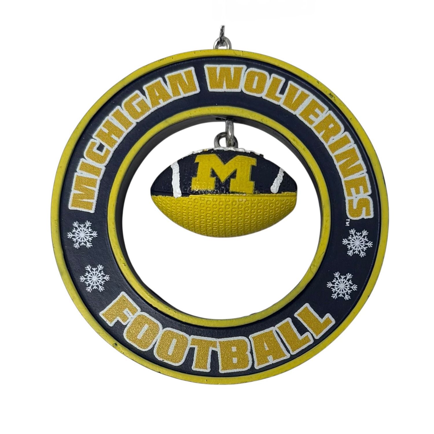 Michigan Wolverines Floating Football Ornament Michigan Wolverines Floating Football Ornament