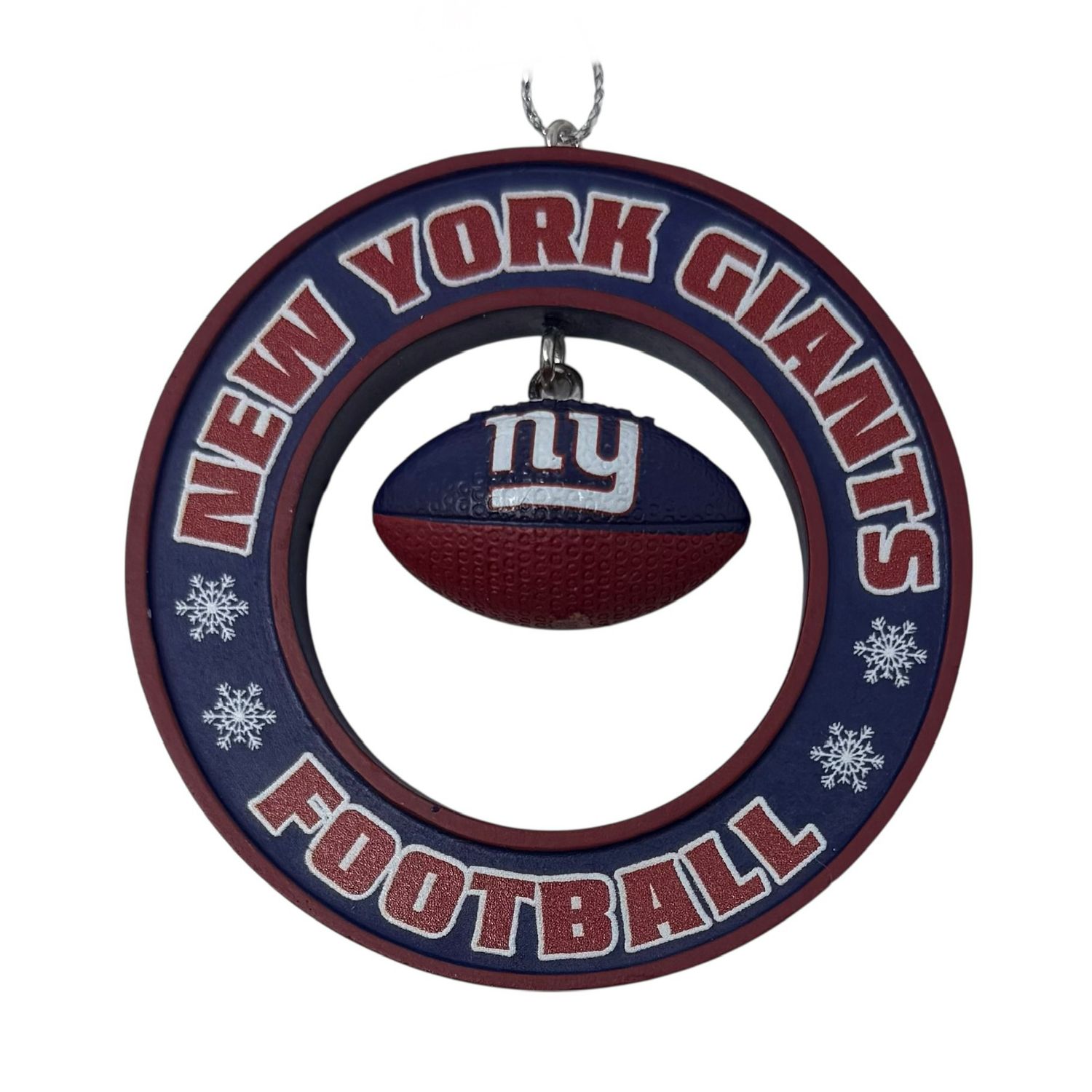 New York Giants Floating Football Ornament New York Giants Floating Football Ornament