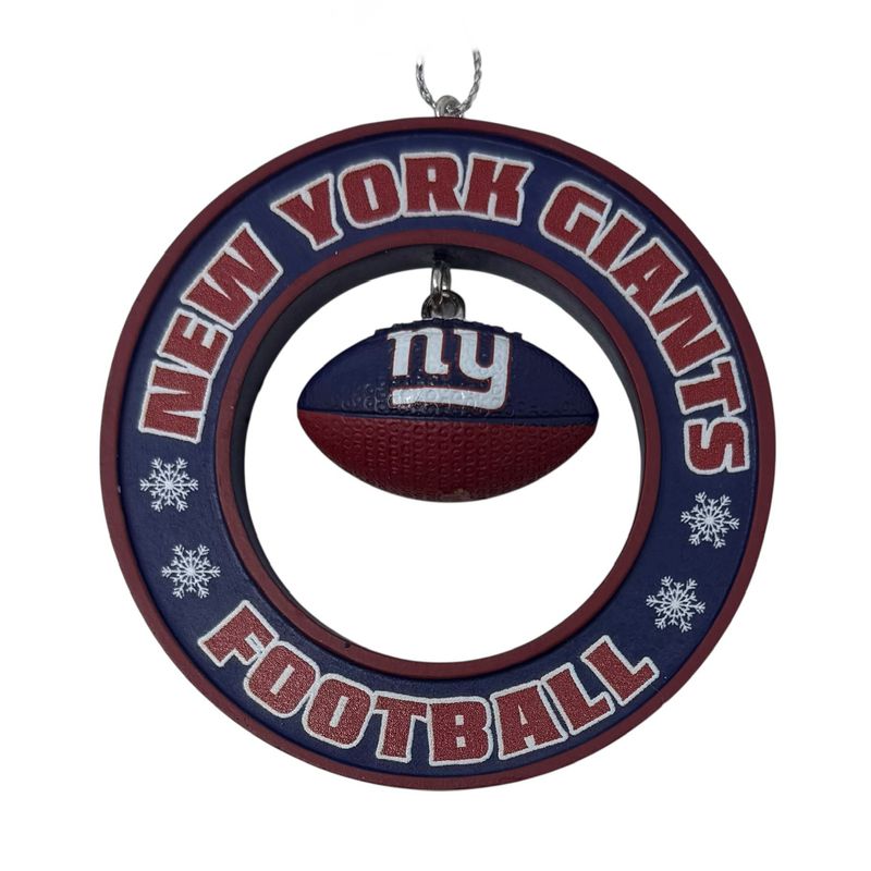 New York Giants Floating Football Ornament New York Giants Floating Football Ornament