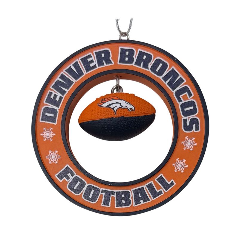 Denver Broncos Floating Football Ornament Denver Broncos Floating Football Ornament