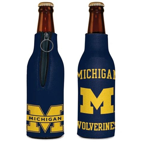 Michigan Wolverines 12 Ounce Bottle Cooler Michigan Wolverines 12 Ounce Bottle Cooler