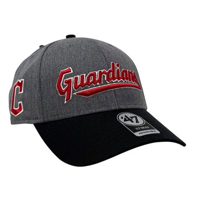 Cleveland Guardians Men's Charcoal 47 Brand MVP Adjustable Hat