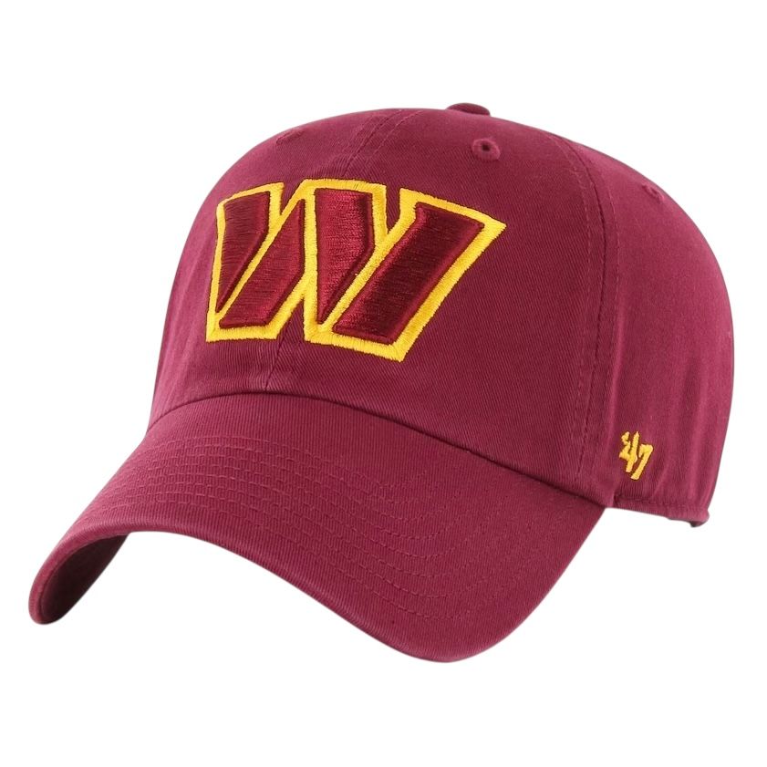 Washington Commanders Men’s 47 Brand Clean Up Adjustable Hat