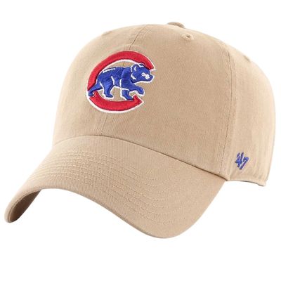Chicago Cubs Men’s Khaki 47 Brand Clean Up Adjustable Hat Chicago Cubs Men’s Khaki 47 Brand Clean Up Adjustable Hat