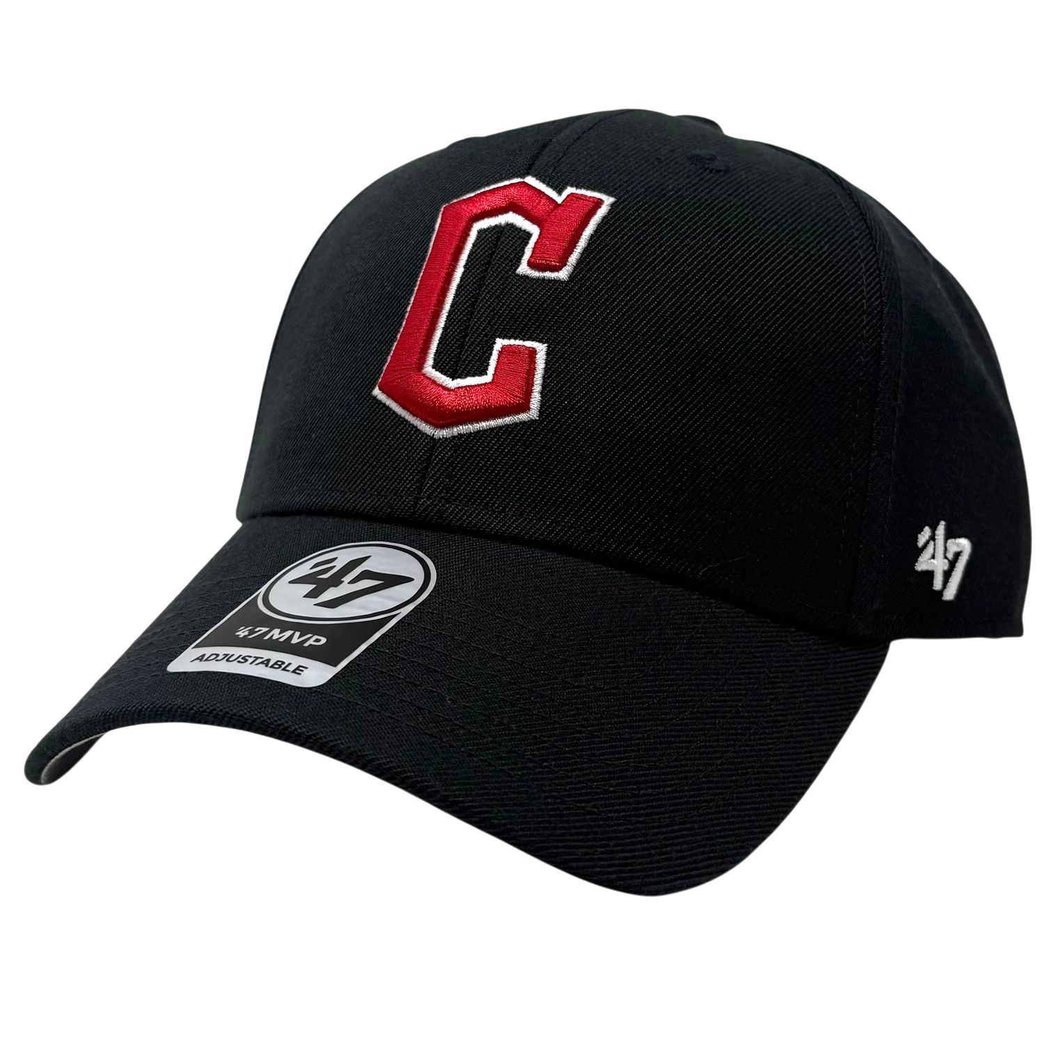 Cleveland Guardians Men's Navy 47 Brand MVP Adjustable Hat Cleveland Guardians Men's Navy 47 Brand MVP Adjustable Hat