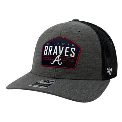 Atlanta Braves Men's Charcoal 47 Trucker Adjustable Hat