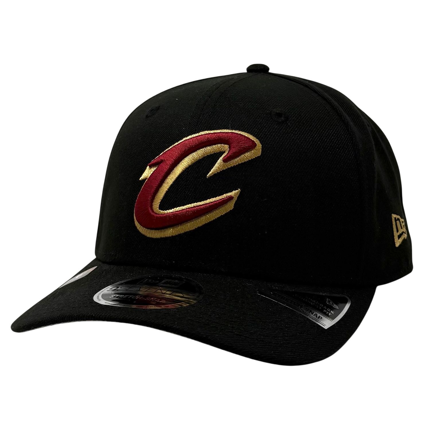 Cleveland Cavaliers Men's Black Statement New Era NBA 9Seventy Stretch-Snap Hat