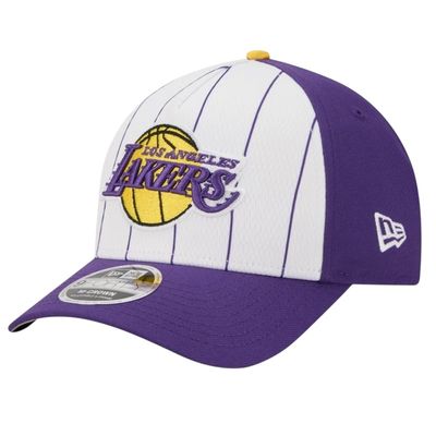 Los Angeles Lakers Men's White/Purple New Era 2025 NBA Tipoff 9FORTY M-Crown Adjustable A-Frame Hat Los Angeles Lakers Men's White/Purple New Era 2025 NBA Tipoff 9FORTY M-Crown Adjustable A-Frame Hat
