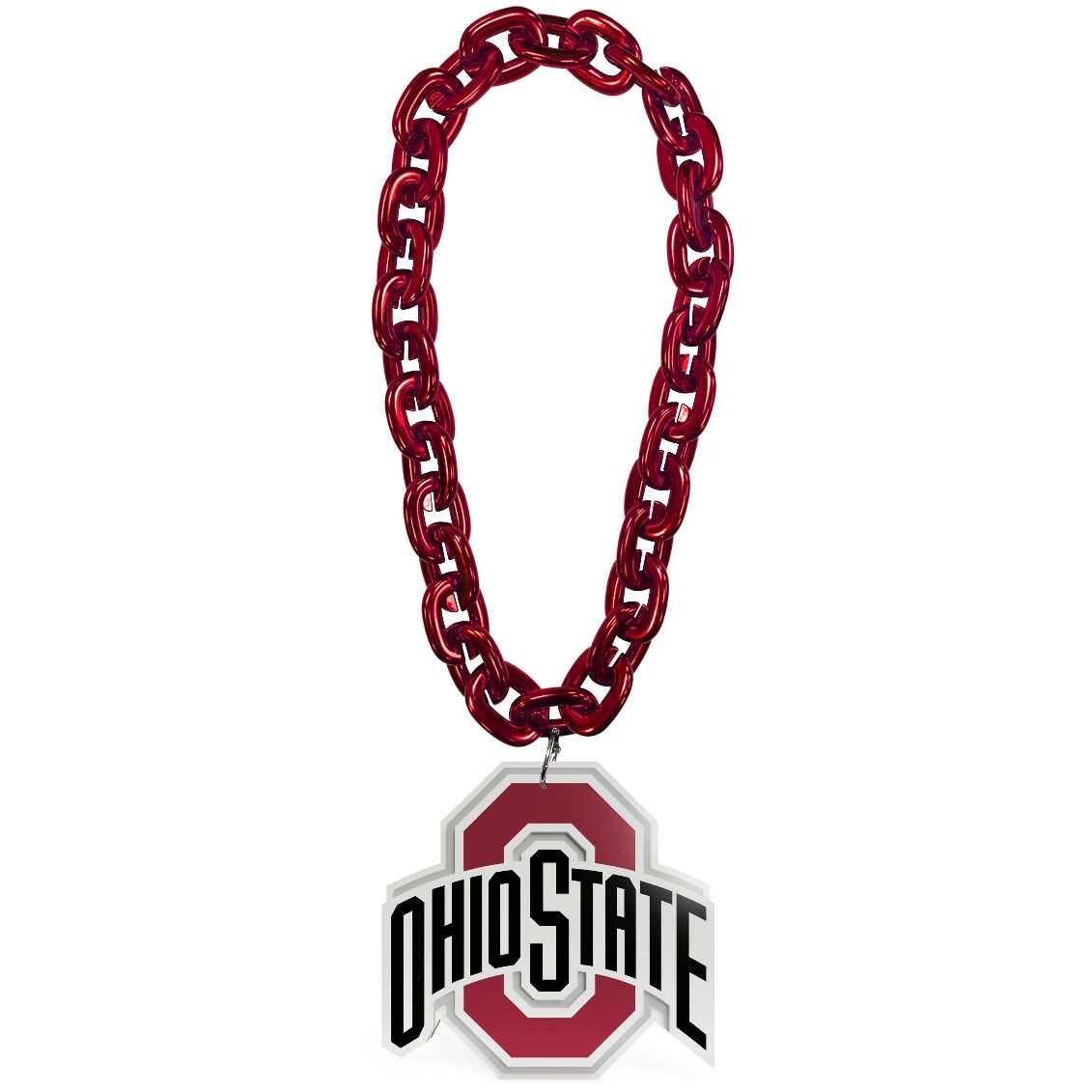 Ohio State Buckeyes 10” Fan Chain 3D Foam Necklace Ohio State Buckeyes 10” Fan Chain 3D Foam Necklace