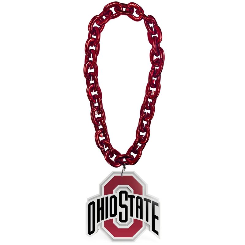 Ohio State Buckeyes 10” Fan Chain 3D Foam Necklace Ohio State Buckeyes 10” Fan Chain 3D Foam Necklace