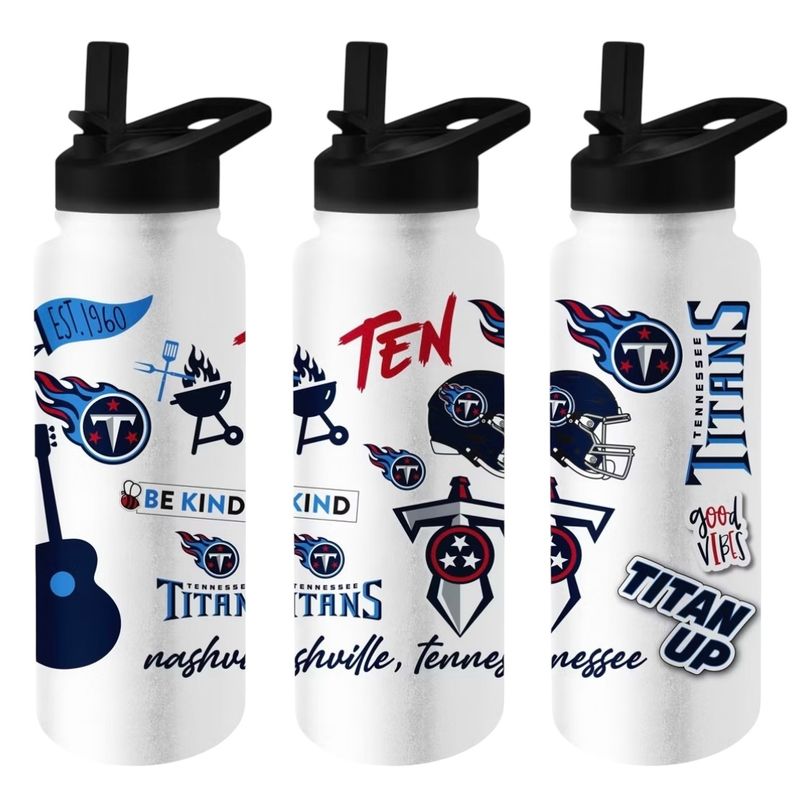 Tennessee Titans 34oz Native Quencher Bottle Tennessee Titans 34oz Native Quencher Bottle