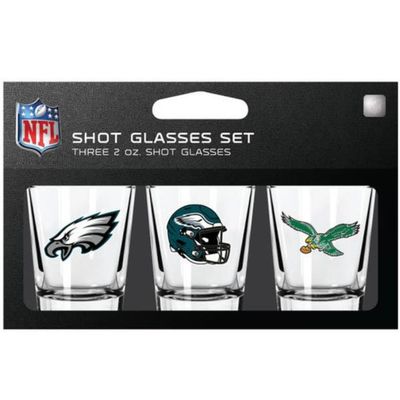 Philadelphia Eagles NFL 3pc 2oz Shot Glass Set