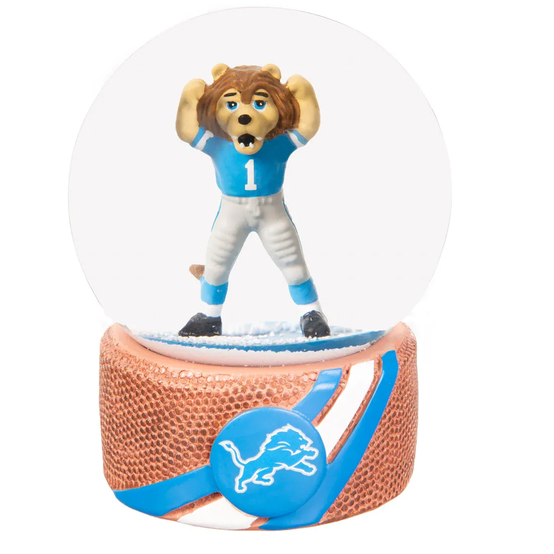 Detroit Lions 100mm Mascot Glass Water Snow Globe Detroit Lions 100mm Mascot Glass Water Snow Globe