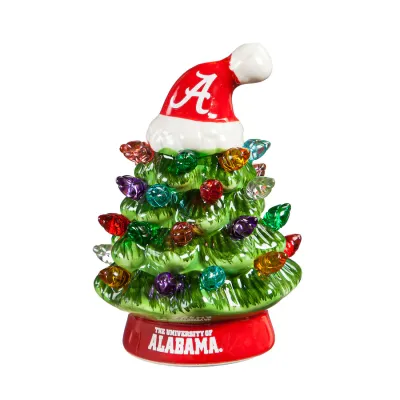 Alabama Crimson Tide 4" Ceramic LED Christmas Tree