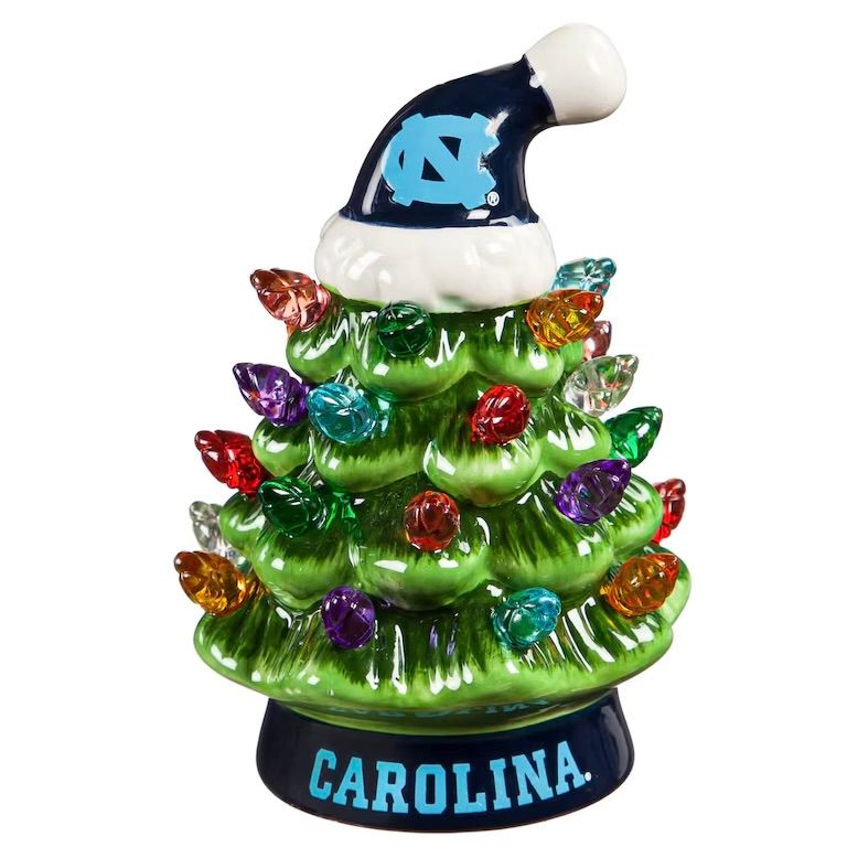 North Carolina Tar Heels 4" Ceramic LED Christmas Tree