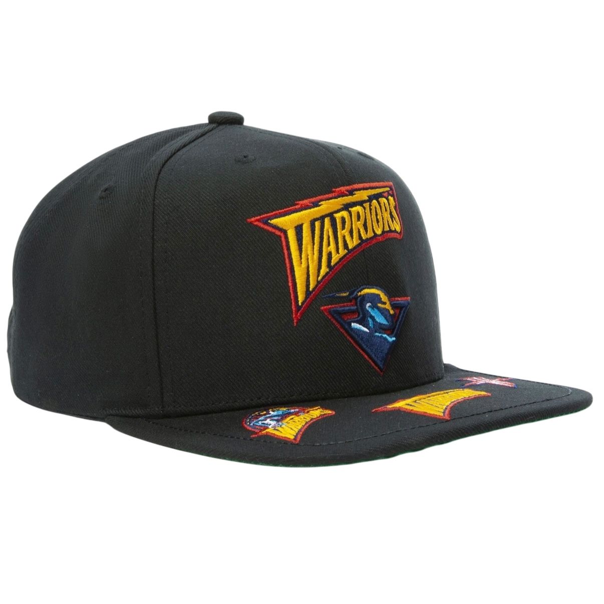 Golden State Warriors Men's Black NBA Front Loaded Snapback Hat