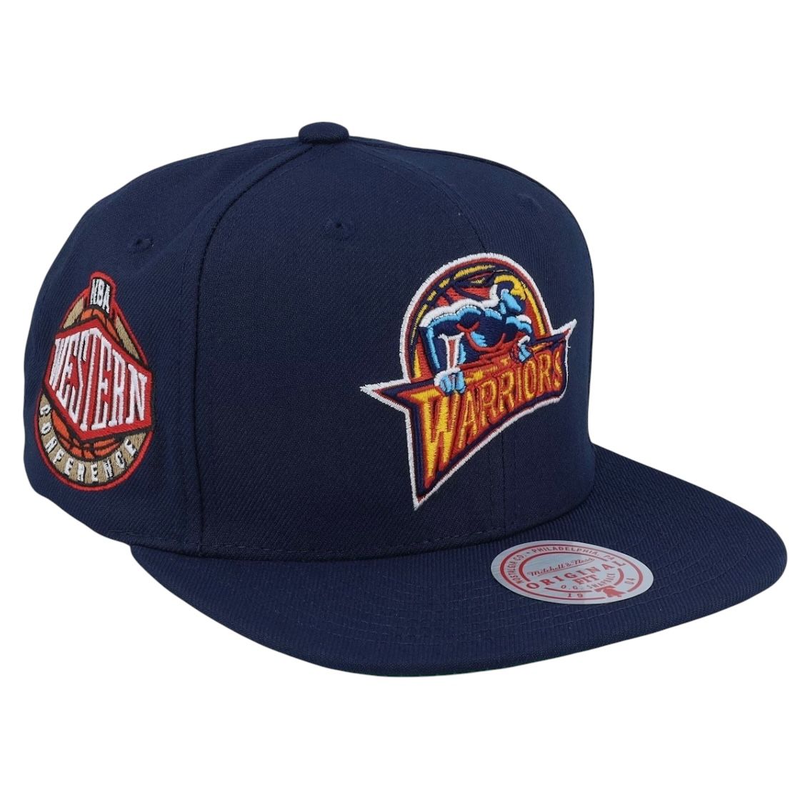 Golden State Warriors Men's Navy NBA Conference Patch Snapback Hat