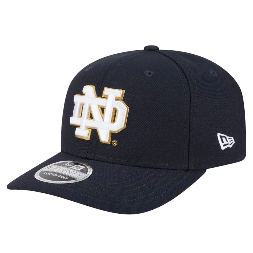 Notre Dame Fighting Irish Men's Navy New Era NCAA 9Seventy Stretch-Snap Hat