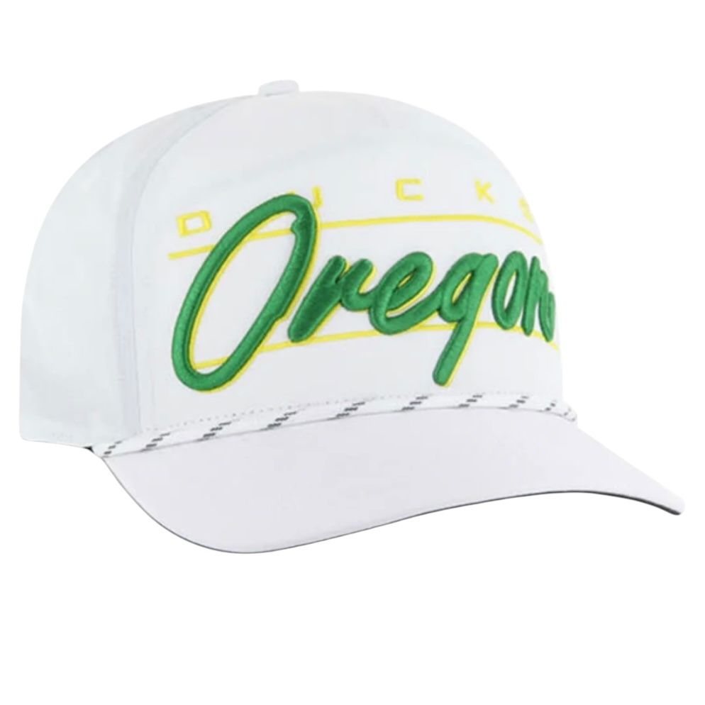 Oregon Ducks Men’s White 47 Condor Hitch Adjustable Hat