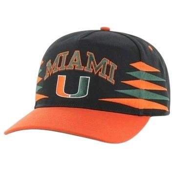 Miami Hurricanes Men’s Black Diamond Cut Mitchell & Ness Snapback Hat Miami Hurricanes Men’s Black Diamond Cut Mitchell & Ness Snapback Hat