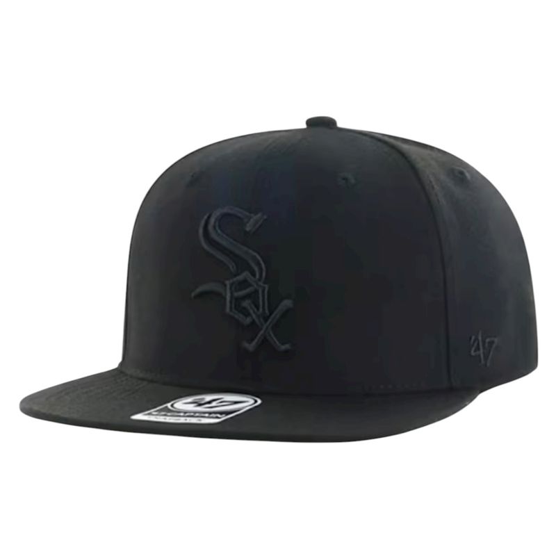 Chicago White Sox Men’s Black No Shot 47 Brand Captain Snapback Hat
