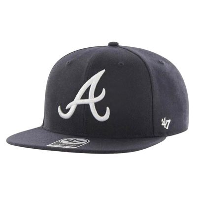Atlanta Braves Men’s Navy No Shot 47 Brand Captain Snapback Hat Atlanta Braves Men’s Navy No Shot 47 Brand Captain Snapback Hat