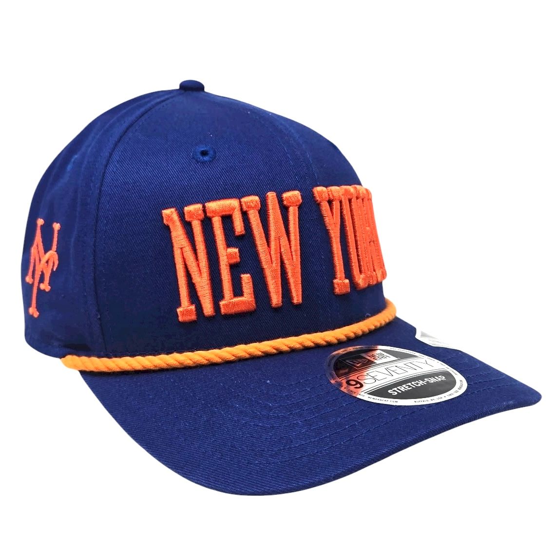 New York Knicks Men's Blue Wordmark New Era NCAA 9Seventy Stretch-Snap Hat
