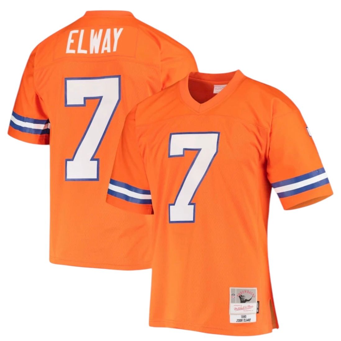 Denver Broncos John Elway 1990 Orange Men's Mitchell & Ness Legacy Jersey