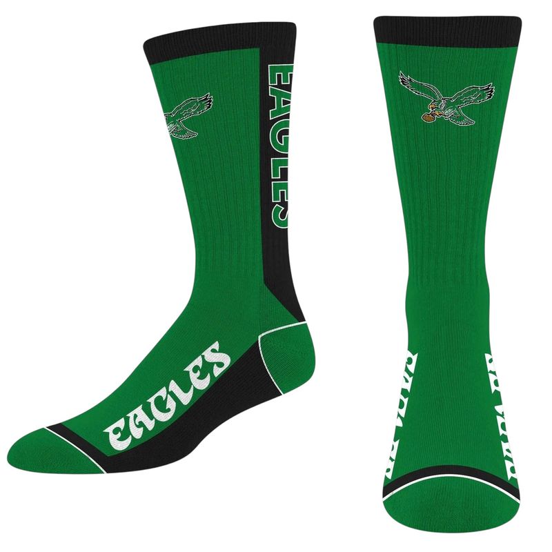 Philadelphia Eagles Men's NFL Classic MVP Crew Socks Philadelphia Eagles Men's NFL Classic MVP Crew Socks